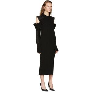 Calvin Klein Black Long Sleeve Cold Shoulder Dress